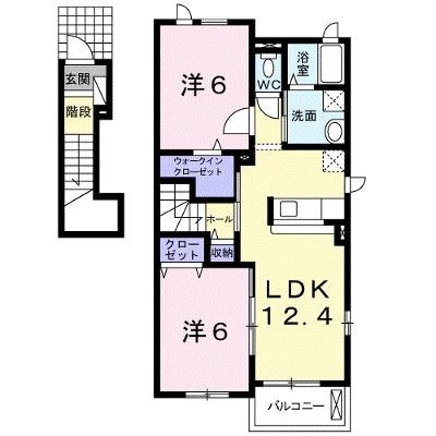 モデルノ　ブローテ　Ｃ 201【管理NO：1-015911803-02010】 ★家具家電は申し込み後に搬入しますの物件画像