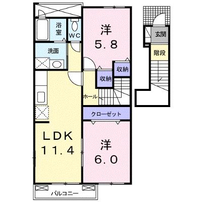 パラッツオ・クォーレＢ 202【管理NO：1-014936402-02020】 ★家具家電は申し込み後に搬入します★の物件画像