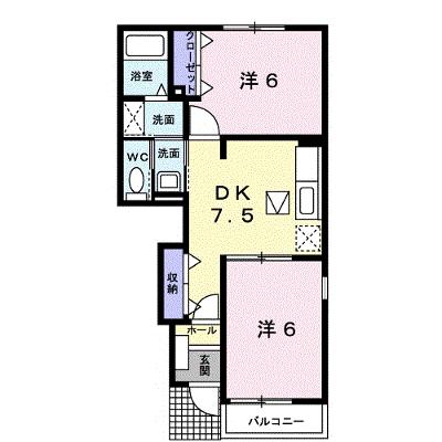 カーサ・サンリットＢ 105【管理NO：1-014637801-01040】 ★家具家電は申し込み後に搬入します★ ★2026年12月上旬入居可能★の物件画像