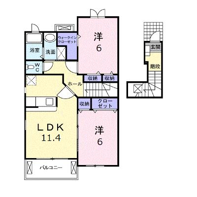 アドベントヒルズＣ 205【管理NO：1-014525703-02040】 ★家具家電は申し込み後に搬入しますの物件画像
