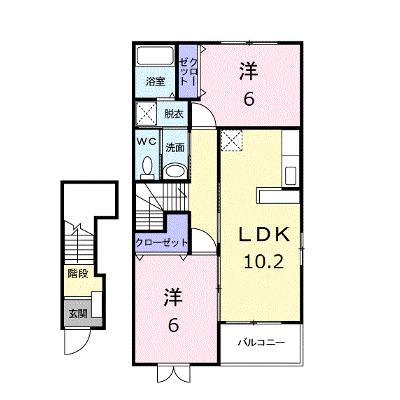 オーブリー金光　Ｃ 203【管理NO：1-013900501-02030】 ★家具家電は申し込み後に搬入します★の物件画像