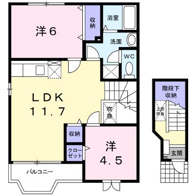 ラフレシールＭＩＺＵＫＩ　Ａ 201【管理NO：1-011867101-02010】 ★家具家電は申し込み後に搬入します★の物件画像