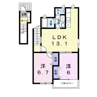 リュミエール 201【管理NO：1-007495101-02010】 ★家具家電は申し込み後に搬入しますの物件画像