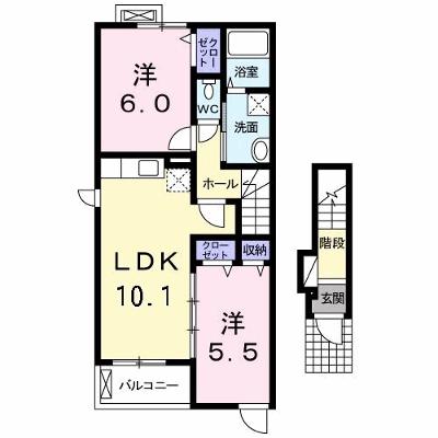 フォレスト・ハハキＣ 201【管理NO：1-020852403-02010】 ★家具家電は申し込み後に搬入しますの物件画像