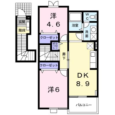 ワイフラットＡ 202【管理NO：1-009787601-02020】 ★家具家電は申し込み後に搬入します★の物件画像