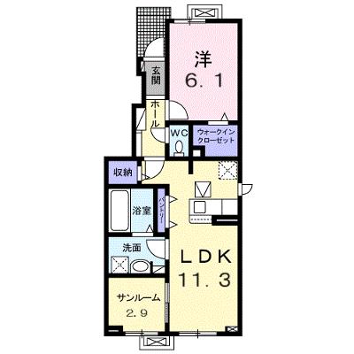 ハーモニー　Ⅱ 101【管理NO：1-028682402-01010】 ★家具家電は申し込み後に搬入します 2026年09月下旬入居可能の物件画像
