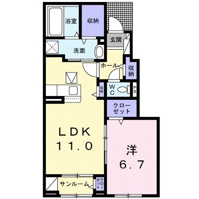 シェノン 102【管理NO：1-026152901-01020】 ★家具家電は申し込み後に搬入します★の物件画像