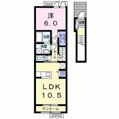 ラヴィアンローズ　Ａ 204【管理NO：1-023217901-02040】 ★家具家電は申し込み後に搬入します 2026年08月下旬入居可能の物件画像