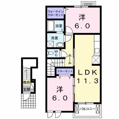 リール　リジェールⅠ 202【管理NO：1-017170201-02020】 ★家具家電は申し込み後に搬入します 2026年07月中旬入居可能の物件画像