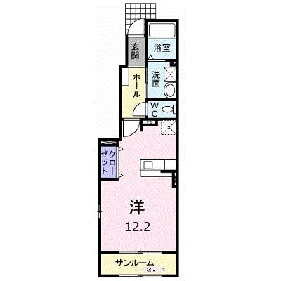 ラック　ヴィラⅡ　Ｃ 103【管理NO：1-014983703-01030】 ★家具家電は申し込み後に搬入しますの物件画像