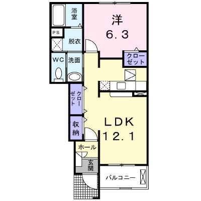 ラック　ヴィラＢ 102【管理NO：1-013823102-01020】 ★家具家電は申し込み後に搬入しますの物件画像