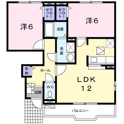 ロザージュ 104【管理NO：1-012686401-01040】 ★家具家電は申し込み後に搬入します★の物件画像