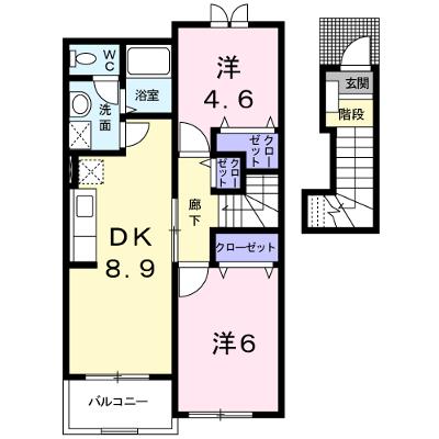 メゾンボヌールＡ 203【管理NO：1-011957801-02030】 ★家具家電は申し込み後に搬入しますの物件画像