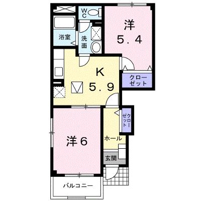 ライラックⅠ 101【管理NO：1-011489001-01010】 ★家具家電は申し込み後に搬入します★の物件画像