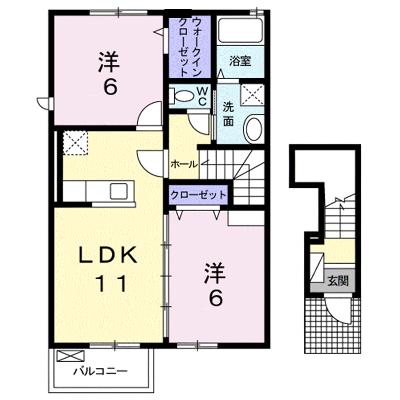 サンパティオⅠ 201【管理NO：1-017660701-02010】 ★家具家電は申し込み後に搬入します★の物件画像