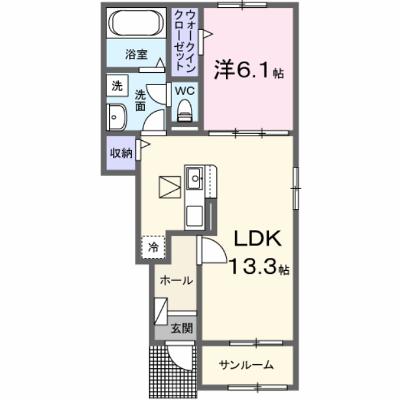 ソラリスガーデン 105【管理NO：1-028493801-01050】 ★家具家電は申し込み後に搬入します 2026年10月上旬入居可能の物件画像