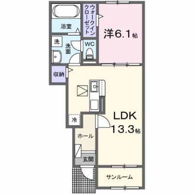 ソラリスガーデン 104【管理NO：1-028493801-01040】 ★家具家電は申し込み後に搬入します 2026年10月上旬入居可能の物件画像