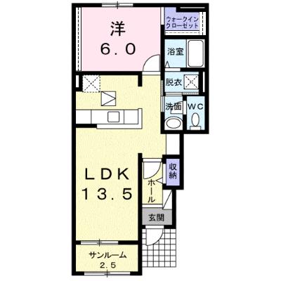 モンリーブル　Ⅲ 102【管理NO：1-020564603-01020】 ★家具家電は申し込み後に搬入しますの物件画像
