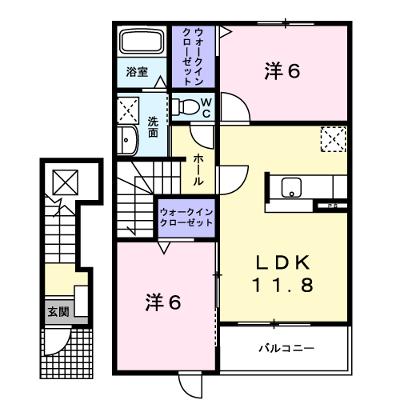 ｉ．ｍｏｄｅ　Ａ 203【管理NO：1-014169401-02030】 ★家具家電は申し込み後に搬入しますの物件画像