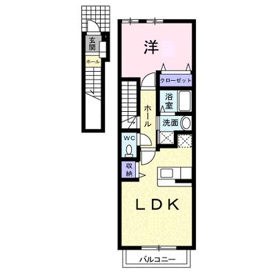 デフィ・チョーＢ 202【管理NO：1-012825302-02020】 ★家具家電は申し込み後に搬入しますの物件画像