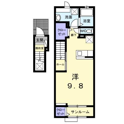 ラフレシールＭ 202【管理NO：1-027662401-02020】 ★家具家電は申し込み後に搬入します★の物件画像