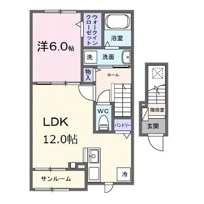 シャンテ　カノンＢ 202【管理NO：1-028557102-02020】 ★家具家電は申し込み後に搬入します★の物件画像