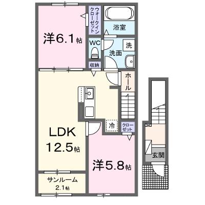 ブレッザ　フェリーチェ 202【管理NO：1-028418001-02020】 ★家具家電は申し込み後に搬入します 2026年09月中旬入居可能の物件画像