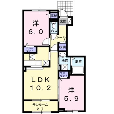 サンリッツ　ヒキノＡ 105【管理NO：1-017003801-01040】 ★家具家電は申し込み後に搬入します 2026年07月中旬入居可能の物件画像
