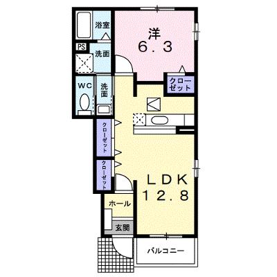 メゾン・プラシードＣ 105【管理NO：1-013684803-01040】 ★家具家電は申し込み後に搬入しますの物件画像