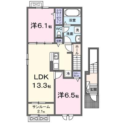 スケールⅡ 201【管理NO：1-028485102-02010】 ★家具家電は申し込み後に搬入します 2027年01月下旬入居可能の物件画像