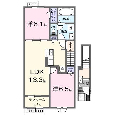 レジデンスＡＫ長久Ⅱ 202【管理NO：1-028475802-02020】 ★家具家電は申し込み後に搬入します★ ★2026年11月中旬入居可能★の物件画像