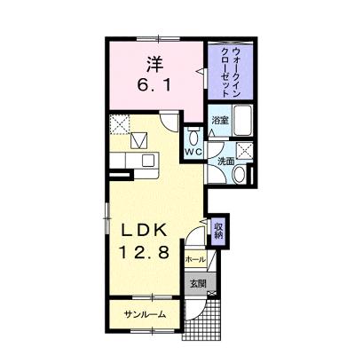 メゾン・ド・オーブ 101【管理NO：1-025555401-01010】 ★家具家電は申し込み後に搬入しますの物件画像