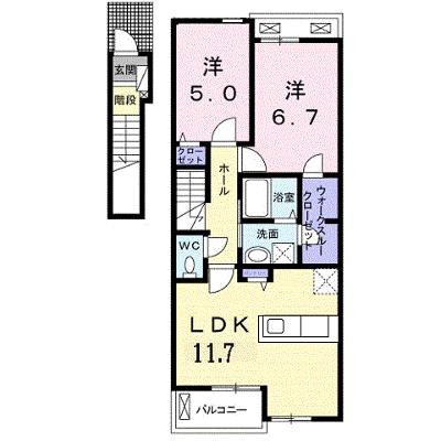 エミネンス　Ｃ 202【管理NO：1-024012303-02020】 ★家具家電は申し込み後に搬入します★の物件画像