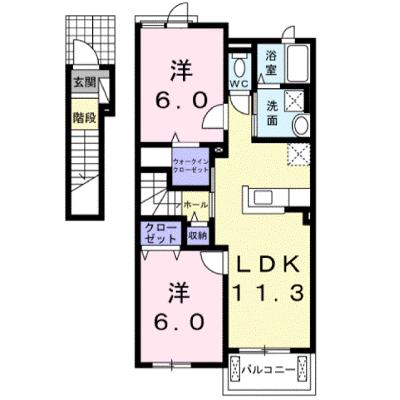 ジェルメⅡＡ 202【管理NO：1-022330501-02020】 ★家具家電は申し込み後に搬入します★の物件画像