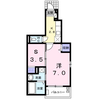 メゾンドフラン 101【管理NO：1-018380701-01010】 ★家具家電は申し込み後に搬入します★の物件画像
