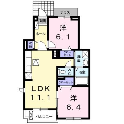 ベルローズＢ 103【管理NO：1-018304502-01030】 ★家具家電は申し込み後に搬入します★の物件画像