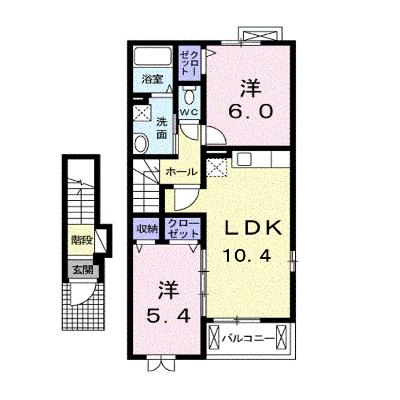 ヴィラ・ブリスファルⅡ 204【管理NO：1-017752902-02040】 ★家具家電は申し込み後に搬入しますの物件画像