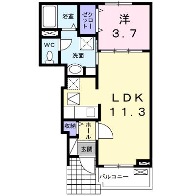 プリーマクラッセⅠ 103【管理NO：1-017701801-01030】 ★家具家電は申し込み後に搬入します 2026年07月中旬入居可能の物件画像