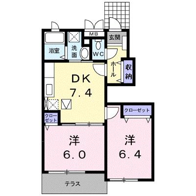 メゾン・ソレイユＣ 103【管理NO：1-013969203-01030】 ★家具家電は申し込み後に搬入します★の物件画像