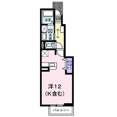 ヴェル・ドゥミール 103【管理NO：1-011388601-01030】 ★家具家電は申し込み後に搬入します★の物件画像