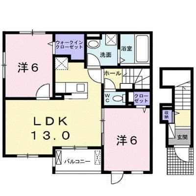 サニーかずらわら 201【管理NO：1-026631301-02010】 ★家具家電は申し込み後に搬入しますの物件画像