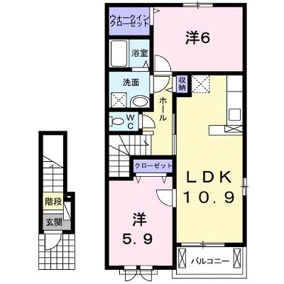 フィデールＢ 203【管理NO：1-023886002-02030】 ★家具家電は申し込み後に搬入します★の物件画像