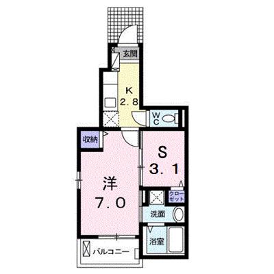 サニー春日 106【管理NO：1-021652101-01060】 ★家具家電は申し込み後に搬入しますの物件画像
