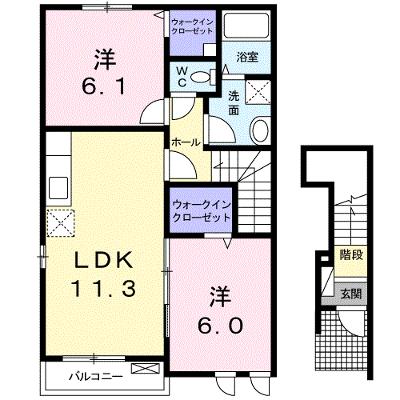 ブルーシエル 201【管理NO：1-018272001-02010】 ★家具家電は申し込み後に搬入します★ ★2026年08月下旬入居可能★の物件画像