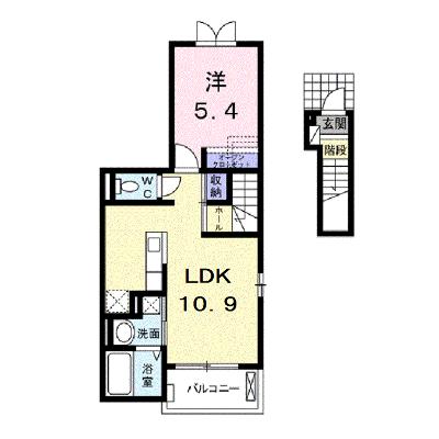 ローズエスポワール 201【管理NO：1-018264101-02010】 ★家具家電は申し込み後に搬入します★の物件画像