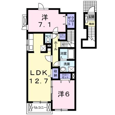 ヴィオーラ 202【管理NO：1-017567601-02020】 ★家具家電は申し込み後に搬入します★の物件画像