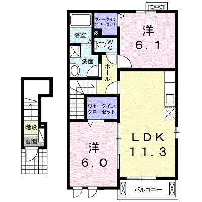 ビ・アレイドさんわ 202【管理NO：1-017158801-02020】 ★家具家電は申し込み後に搬入します★の物件画像