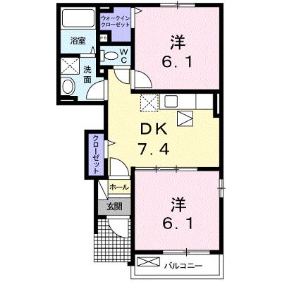 ラルジュグリーンＦ 102【管理NO：1-017015302-01020】 ★家具家電は申し込み後に搬入します★の物件画像
