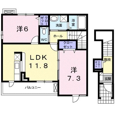 ナチュラルＭ　Ａ 201【管理NO：1-015199601-02010】 ★家具家電は申し込み後に搬入します★の物件画像