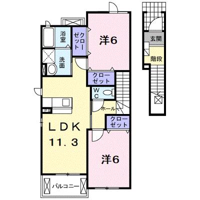 プレジールＢ 203【管理NO：1-014488602-02030】 ★家具家電は申し込み後に搬入します★の物件画像